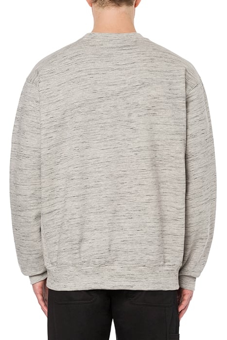 MOSCHINO VARSITY COTTON SWEATSHIRT GREY 2
