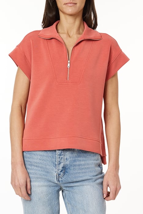 DOLMAN QUARTER ZIP MINERAL RED 1