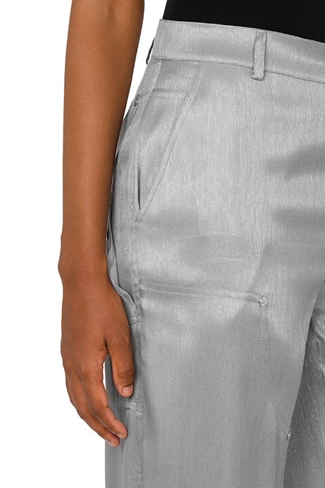 SILVER PALAZZO TROUSERS SILVER 4