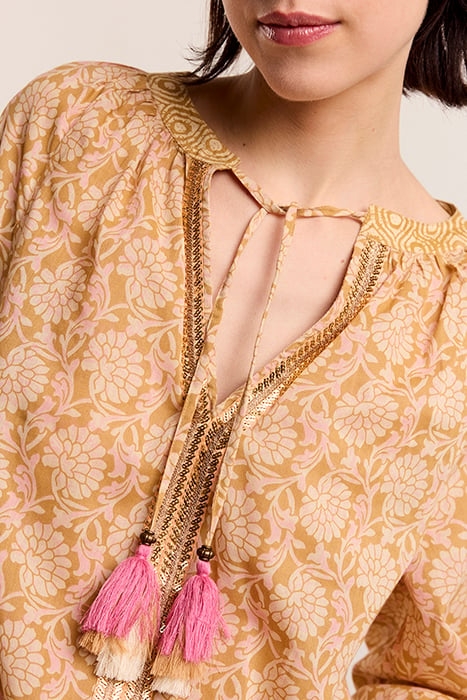 TOP BLOCKPRINT SOFT CAMEL 4