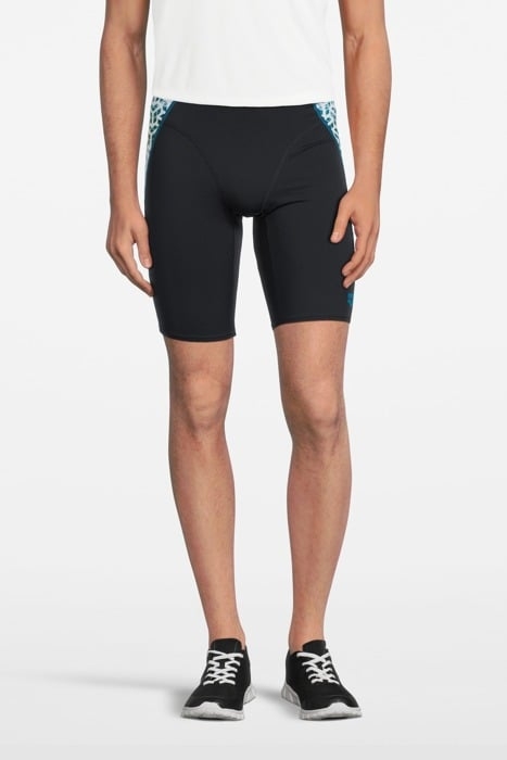 MEN'S ARENA PLANET WATER SWIM JAMMER BLACK-WHITE MULTI 1