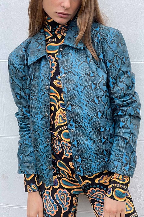 ISOBEL LEATHER JACKET BLUE 1