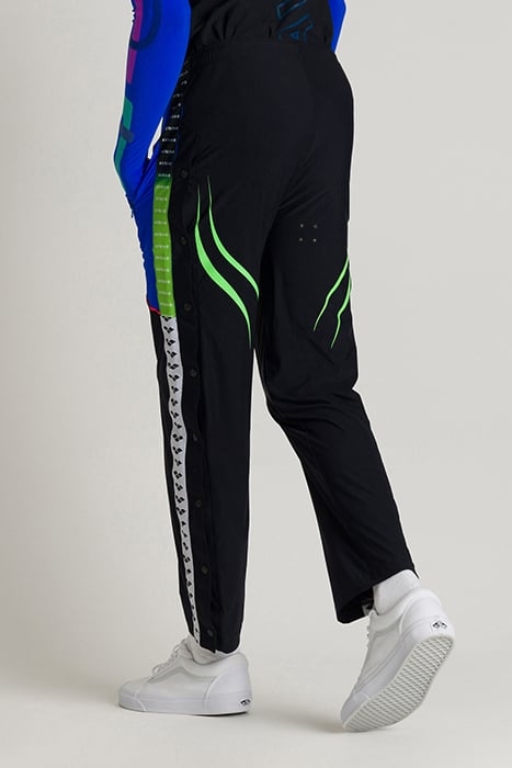 ARENA AVNIER BUTTON PANTS BLACK-NEON BLUE 7