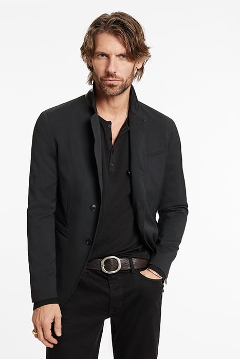 CUT AWAY NOTCH LAPEL JACKET BLACK 1