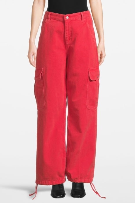 COTTON PANTS RED 1