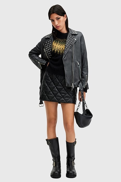 CLYDE FUNNEL NECK BLACK 6