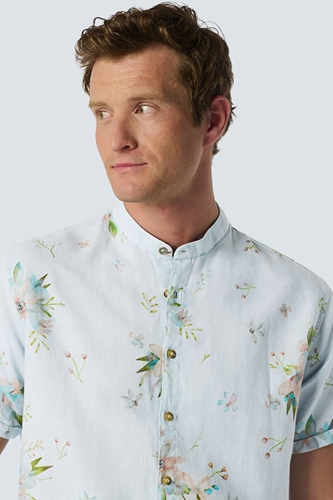 SHIRT SHORT SLEEVE ALLOVER PRINTED WITH LINEN SKY 6