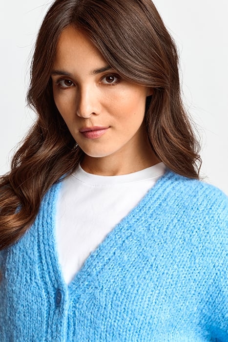 V-NECK CARDIGAN SAPPHIRE BLUE 5