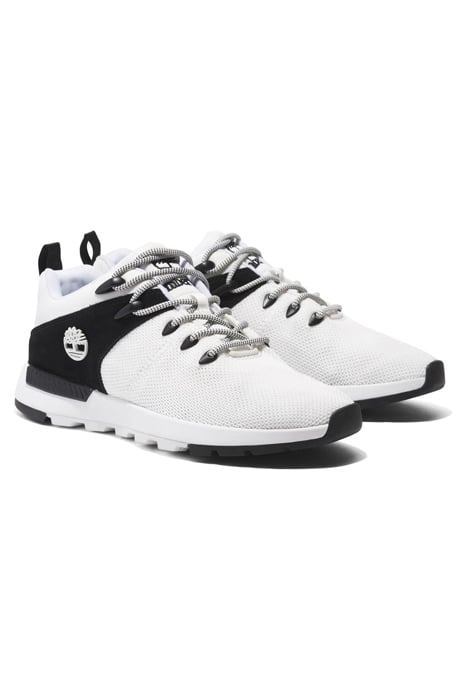 SPRINT TREKKER LOW LACE UP SNEAKER WHITE KNIT 2