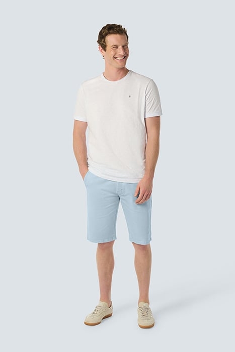 SHORT CHINO GARMENT DYED TWILL STRETCH SKY 3