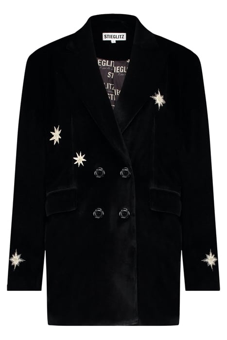 NATALIA VELVET BLAZER BLACK 2