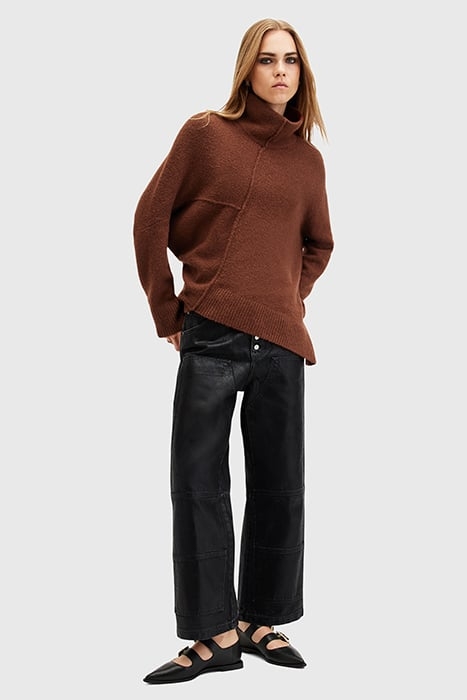 LOCK ROLL NECK COPPER BROWN 3