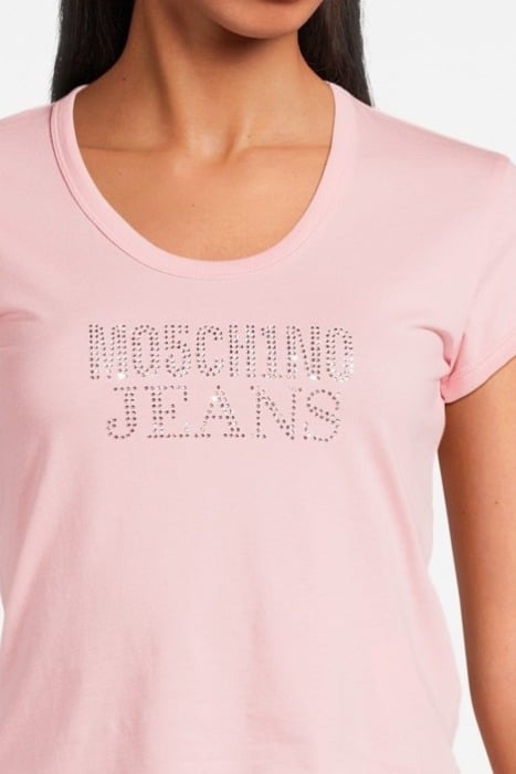T-SHIRT IN JERSEY LOGO PINK 4