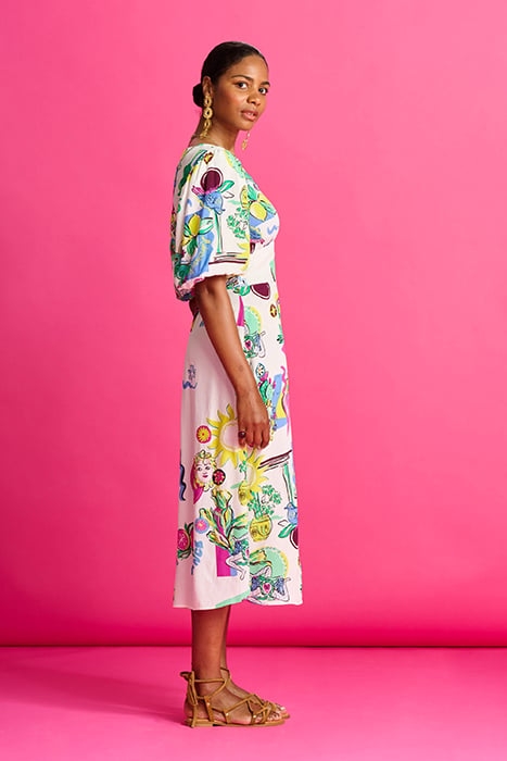 DRESS - SICILIAN LOVE MULTI COLOUR 4