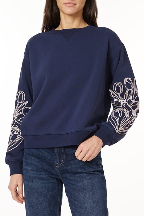 CREWNECK SWEATSHIRT MARITIME BLUE 1
