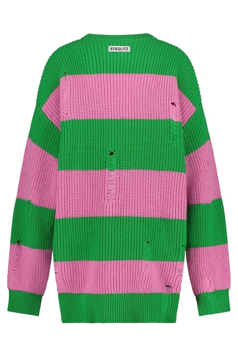 SASA KNITTED DRESS POISON GREEN 3