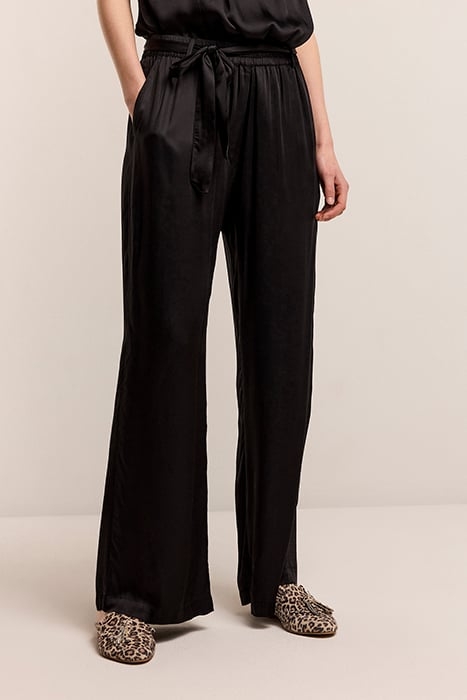 PANTS SOLID SATIN BLACK 1