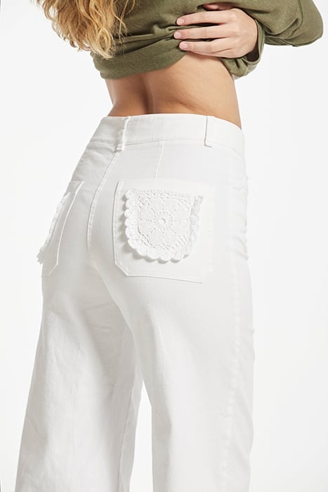 TWILL JEANS DINAMO TROUSER WHITE 3
