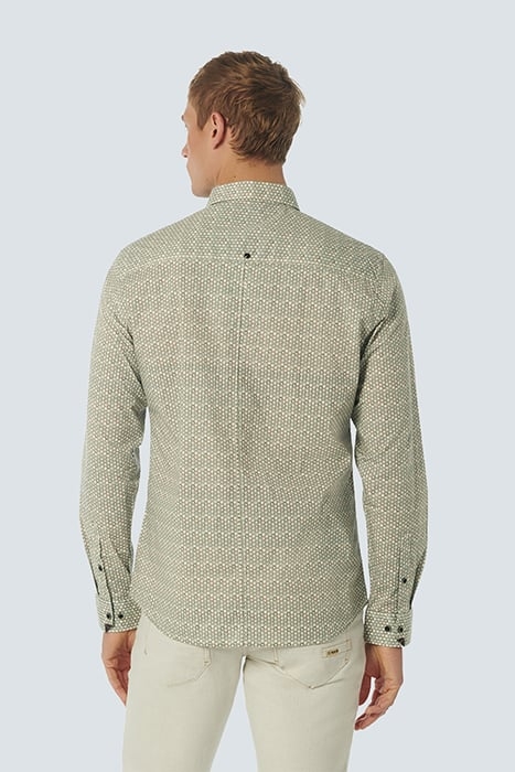 SHIRT STRETCH ALLOVER PRINTED OFFWHITE 2