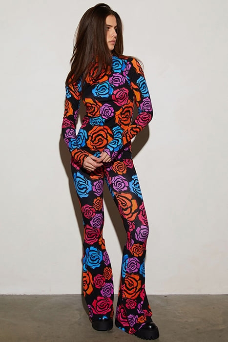 ROSALINA FLARED LEGGINGS BLACK 1