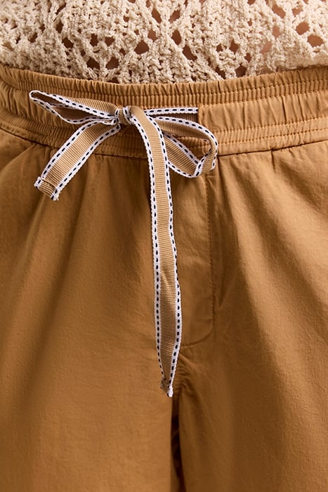 JOGGER PANTS LIGHT WEIGHT TWILL SOFT CAMEL 4