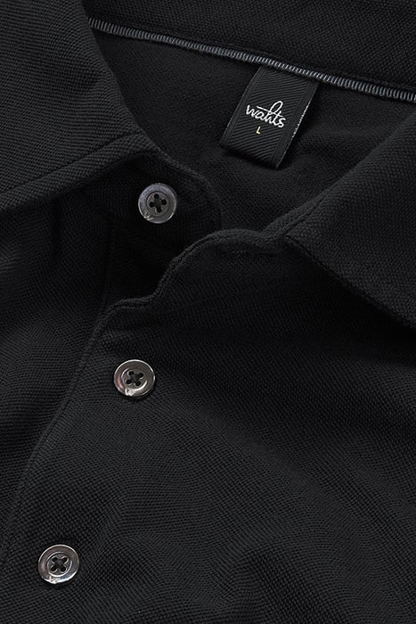DAVIS | TAILORED POLOSHIRT PURE BLACK 4