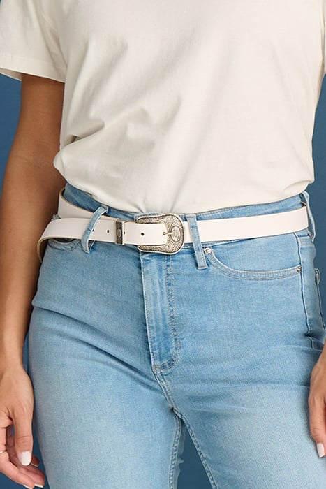 BELT - BILLIE LEATHER WHITE 2