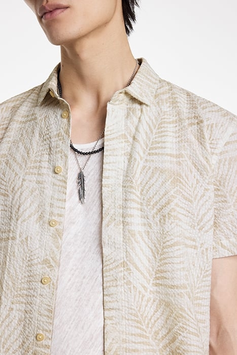 LOREN SHORT SLEEVE SHIRT IN PALM PRINT S TERRA 3