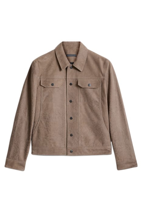 LEATHER JACKET WITH FRONT STITCH DETAIL PAVEMENT 2