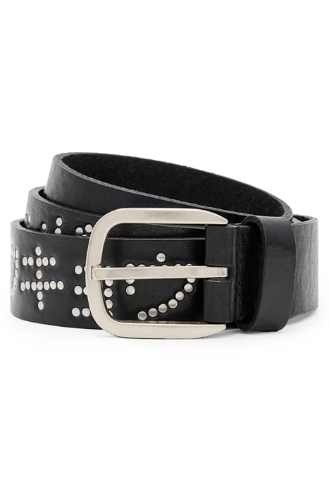 UNDERGRUND STUD BELT BLACK/DULL NICKEL 1