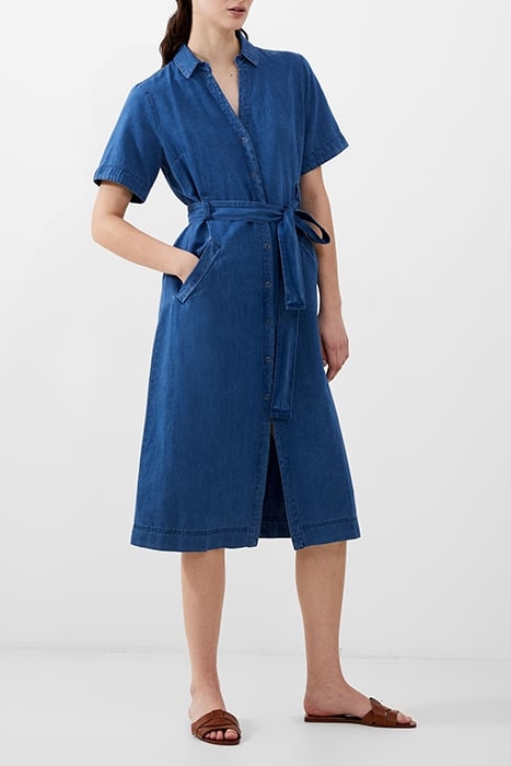 ZAVES CHAMBRAY DENIM DRESS LIGHT VINTAGE 1