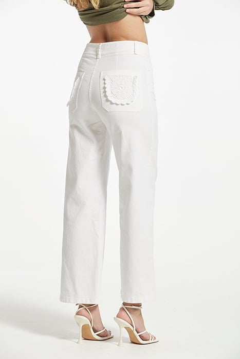 TWILL JEANS DINAMO TROUSER WHITE 2