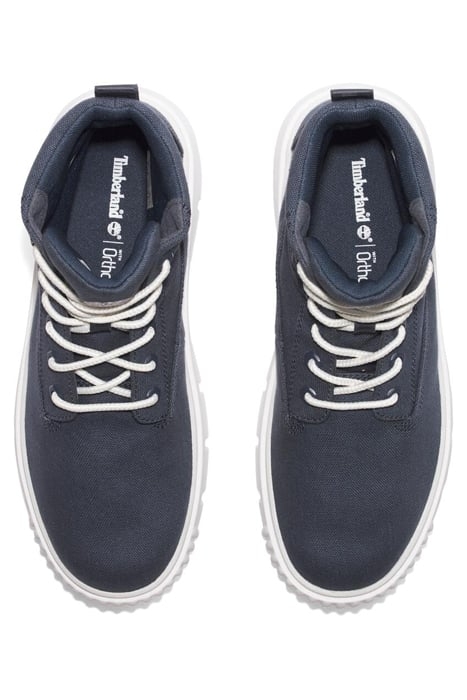 GREYFIELD MID LACE UP BOOT DARK BLUE CANVAS 3