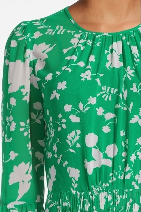 DR AMANDA- CAMELIA PRINT GREEN/CREAM 4