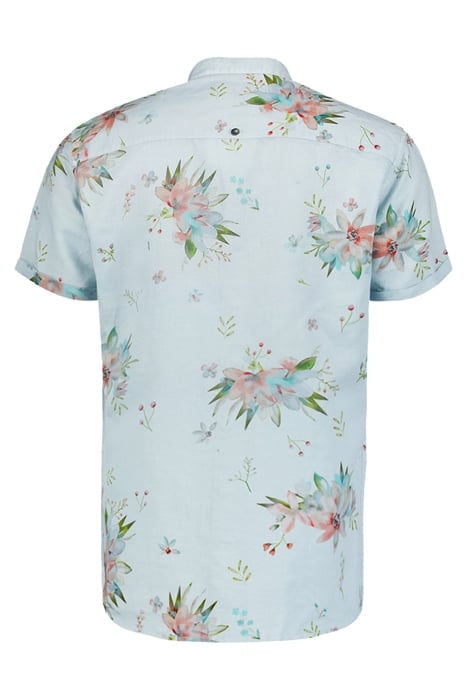 SHIRT SHORT SLEEVE ALLOVER PRINTED WITH LINEN SKY 5