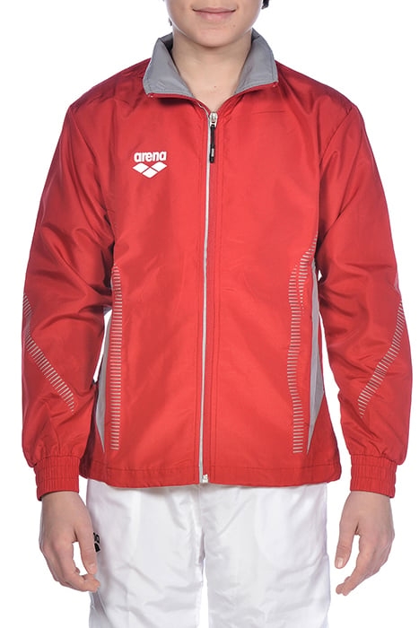 JR TL WARM UP JACKET RED-GREY 1