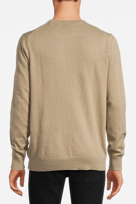 COTTON MERINO CREW NECK JUMPER SAGE UNIFORM 2