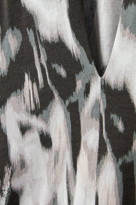 LONG SLEEVE KNIT TOP BLURRED FLORAL 6