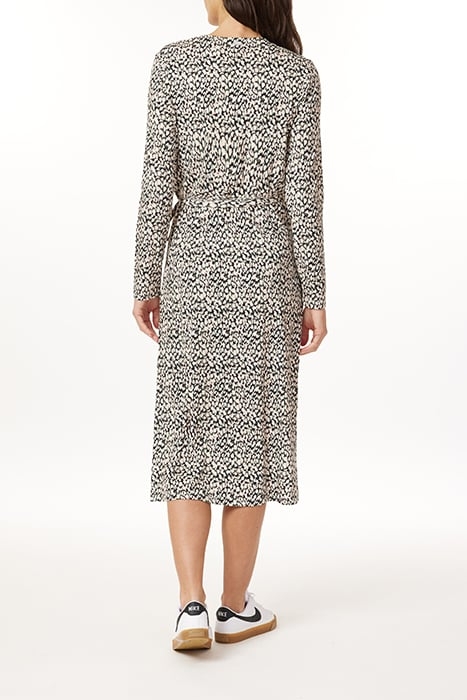 LONG SLEEVE KNIT DRESS ABSTRACT DOTS 2
