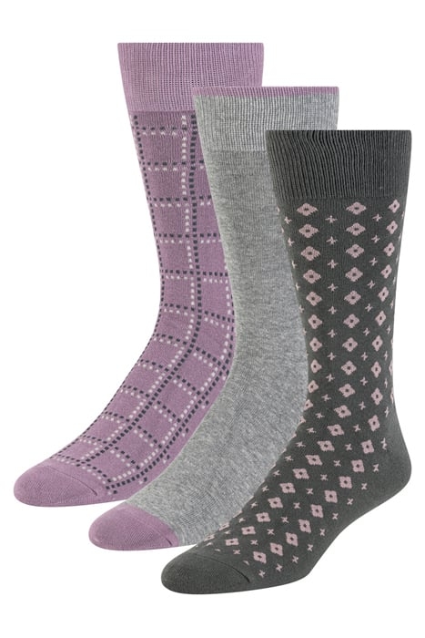 3PK MENS NON TERRY CREW DARK GREEN 5