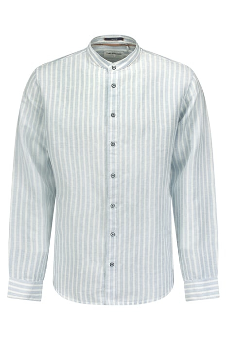 SHIRT GRANDDAD STRIPE WITH LINEN CLOUD 4