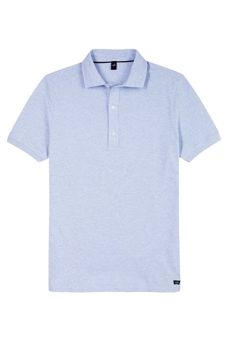 DAVIS | TAILORED POLOSHIRT LIGHT BLUE MELANGE 1