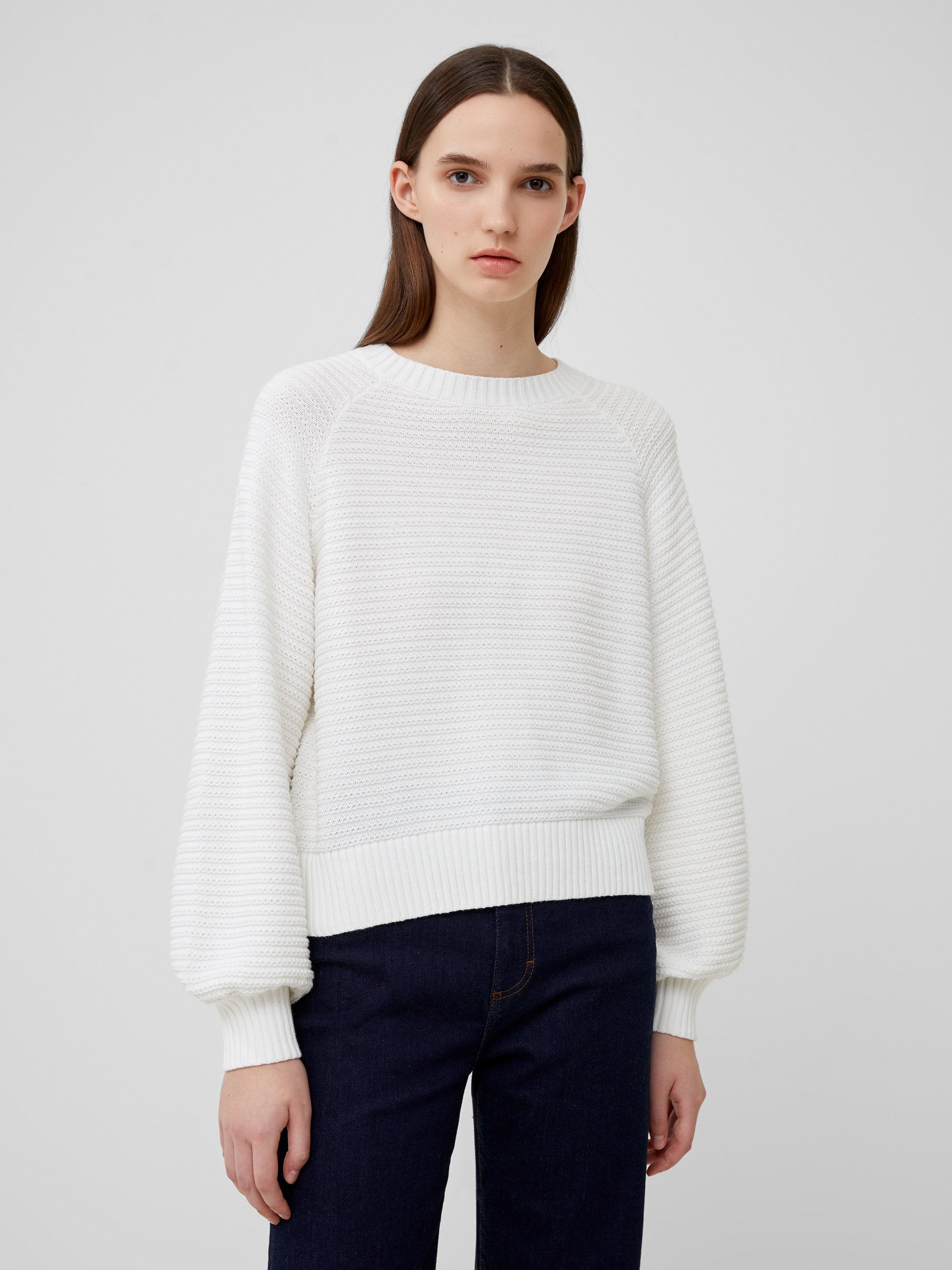 FRENCH CONNECTION LILY MOZART JUMPER SUMMER WHITE 2