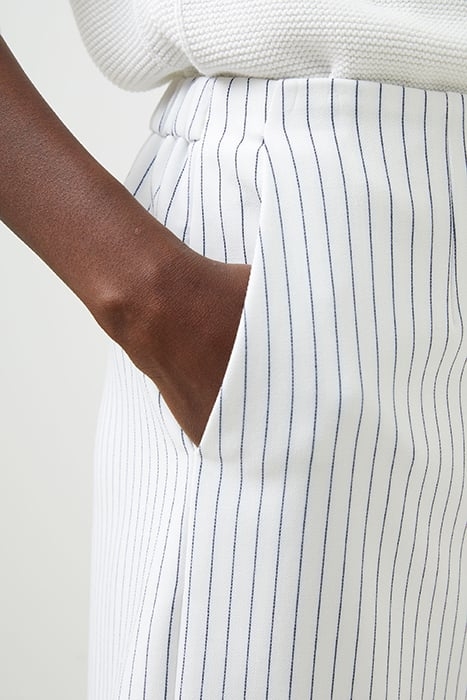 FRENCH CONNECTION WHISPER PINSTRIPE SHORTS SUMMER WHITE/MARI 7