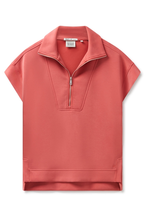 DOLMAN QUARTER ZIP MINERAL RED 3