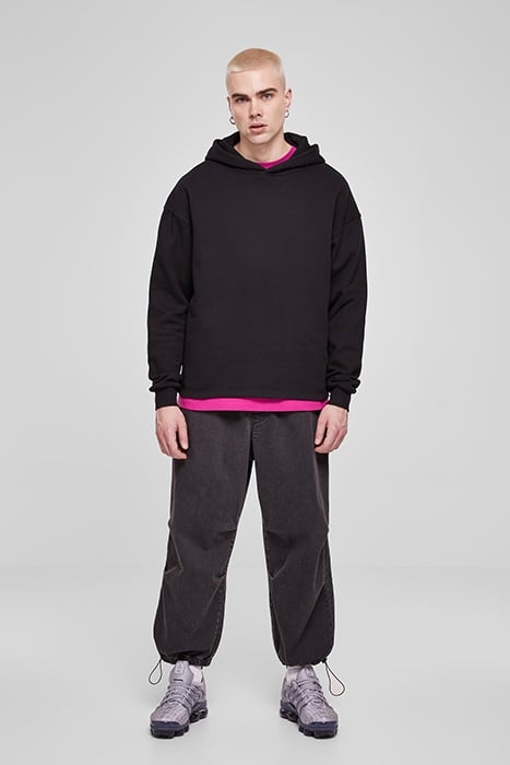 ORGANIC LOOSE HOODY BLACK 3