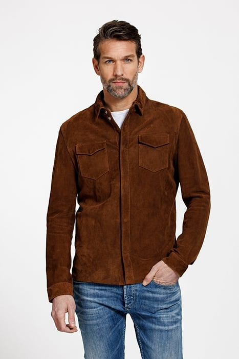ROBERT OVERSHIRT COGNAC 1