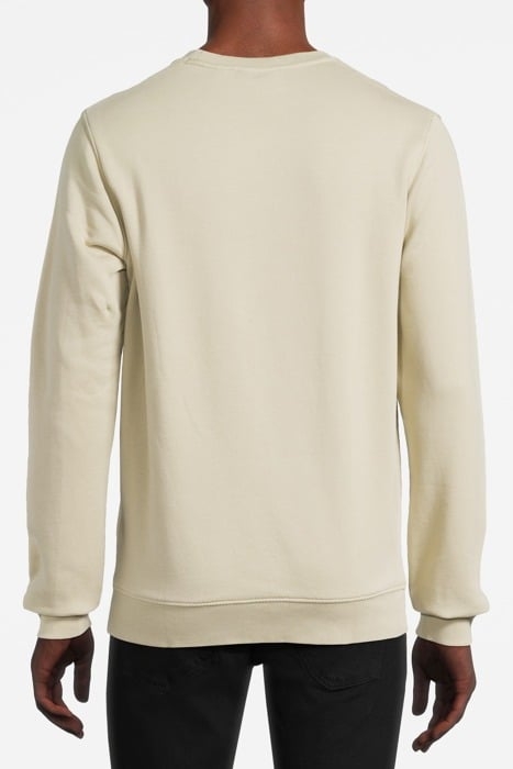 EMBROIDERED CREW NECK SWEATSHIRT DRIED SAGE/ COVE 2