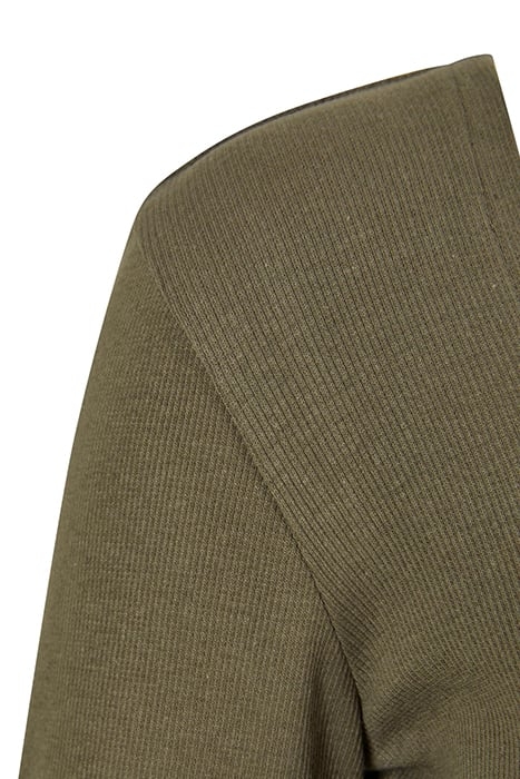 LADIES SHORT RIB CORSAGE LONGSLEEVE OLIVE 8