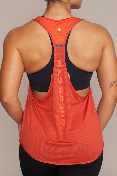 MARY LOU - WOMEN'S LOOSE-FIT TANK TOP ORANGE 3